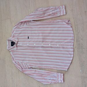Faconnable Men's Striped Button Down Shirt Size L